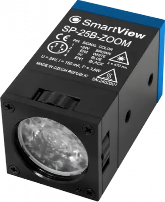 Spot Light 25mm zoom blue 470nm M8/4-pin strobe, trimmer