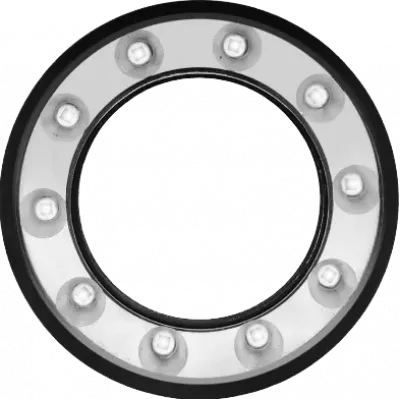 Ring light 50mm ultraviolet 405nm IP50 M8/3-pin M30,5