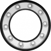 Ring Light 50mm 50° red 625nm IP50 M8/3-pin M30,5