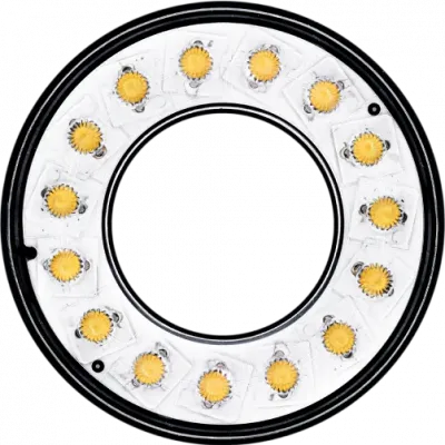 Kruhové světlo 100mm bílé 5700Knm 120°optics M8/4-pin trimmer, analogue