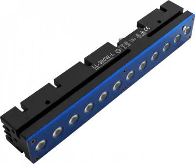 Pruhové světlo s vyměnitelnou optikou 300mm infčervená 940nm line IP60 M8/4-pin strobe, analogue